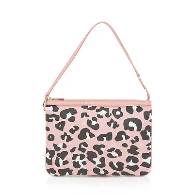 MCM Visetos Leopard Large Pochette • $210