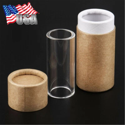 $9.89 • Buy Glass Guitar Slides Finger Tube Slide 60mm Light Clear Thickness Heavy Wall
