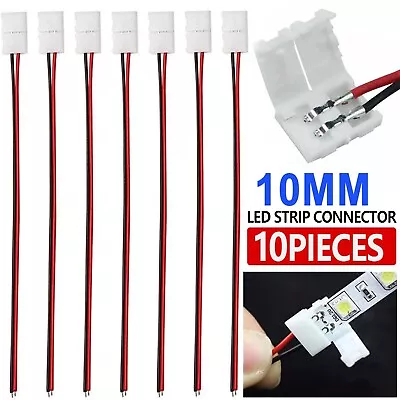 10x LED STRIP LIGHT CONNECTOR SMD 5050/5730/5630 SINGLE 2 WIRE PCB BOARD ADAPTER • $8.99