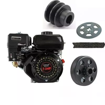 7HP Recoil Start Stationary Petrol Engine OHV Horizontal Shaft Motor+ Kits • $369.82