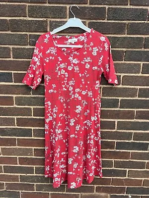 Next Maternity Dress Women UK 12 Red Lightweight Classic Mother Simple Chic Mom • £4.55