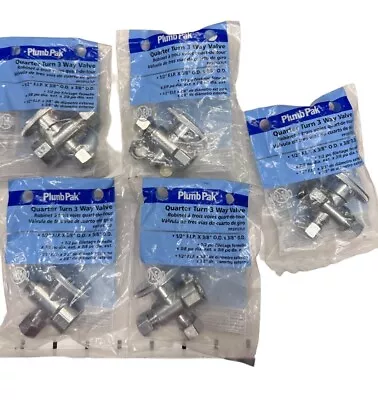 Plumb Pak PP20127LF Quarter Turn 3 Way Valve (LOT OF 5) **SALE** • $77