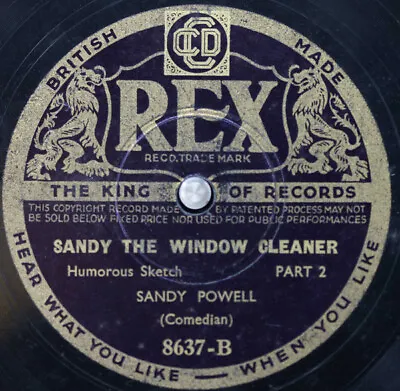 £14.99 • Buy Sandy Powell - Sandy And The Window Cleaner (Shellac, 10 )
