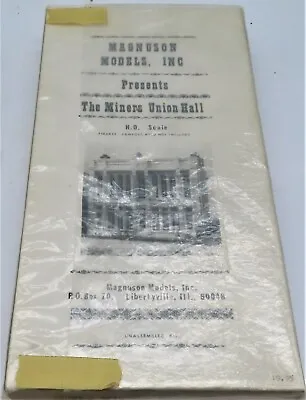 Magnuson Models Inc 502 The Miers Union Hall Ho Scale • $49.48