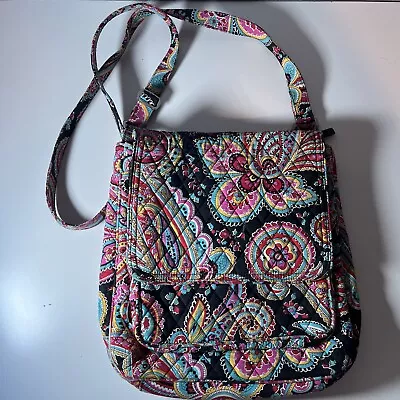 Vera Bradley Messenger Mailbag Crossbody Bag Parisian Paisley Fall 2015 Retired • $12