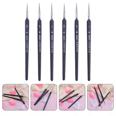 6 Pcs Micro Paint Brush Model Paint Brushes Detailing Painting Brush • $6.44