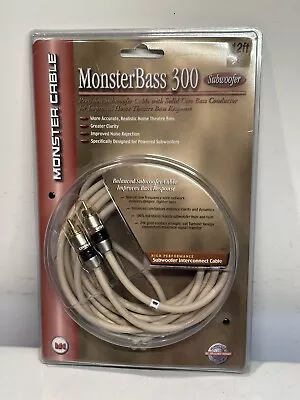 MonsterBass 300 Subwoofer Cable 12ft Sub Cord RCA Monster B9 • $39.99
