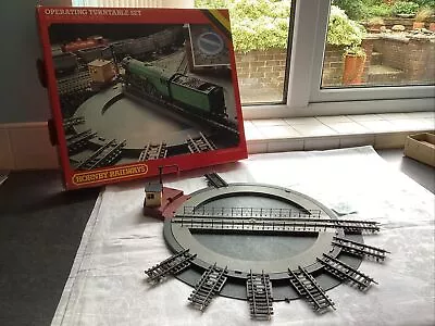 HORNBY 00 Gauge R410 Manually Operated TURNTABLE. Complete. Boxed SEE DES (895) • £22.50