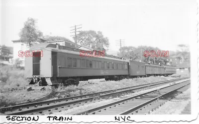 4C600 RP 1940s/50s NEW YORK CENTRAL RAILROAD MofW SECTION TRAIN  CAR #X23166 • $8.99