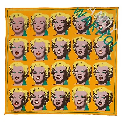 Andy Warhol 'marilyn Monroe' 100% Silk Scarf Tate Very Rare. • £100