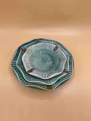 3 MCM Nesting Plates Teal • $12