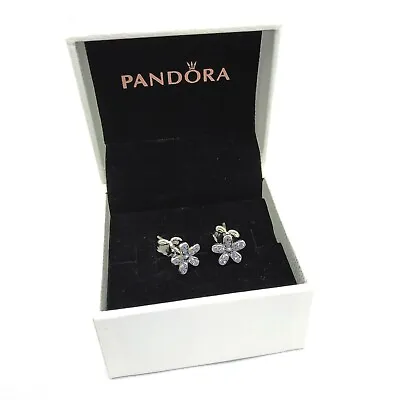 Pandora Daisy Flower Sparkling Earrings Genuine ALE Silver Original Gft Box Stud • £23.99
