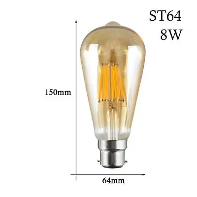 Antique Style Edison Vintage LED Light Bulbs Industrial Retro Lamps B22 A+ • £4.09