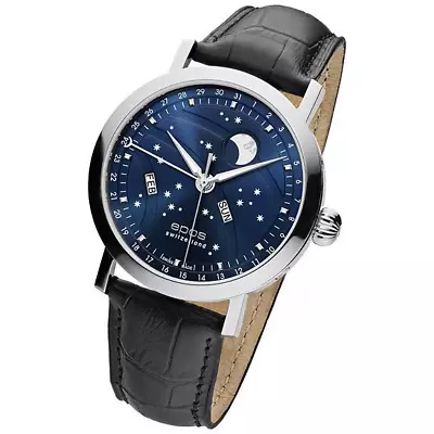 Epos Emotion Night Sky Big Moon Moon Phase Men's 3440BL • $1680