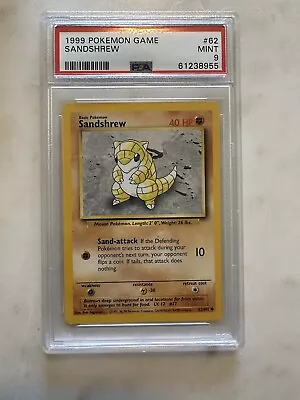 $15 • Buy Pokemon Sandshrew Base Set Unlimited 62 PSA 9