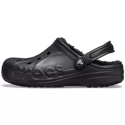 Crocs Unisex Baya Lined Clog Black Numeric_9 US Men • $38.21