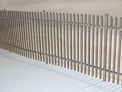 8ft Steel Security Palisade Fencing - (168 Cm) O Gauge 1:43 Model Railway Fence • £8.85