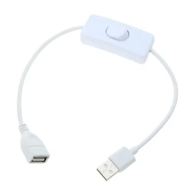 $12.86 • Buy USB Cable Male To Female Switch ON Cable Extension Adapter For USB Lamp Fan