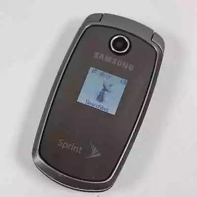 Samsung SPH-M300 Silver/Black Sprint Flip Phone • $17.99