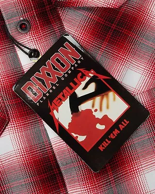 DIXXON Flannel Co.  METALLICA KILL 'EM ALL  Men's-L  *NIB* • $150