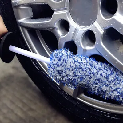 Car Wheel Cleaning Brush Tool Tire Washing Clean Alloy Soft Bristle Cleaner Tool • $16.13