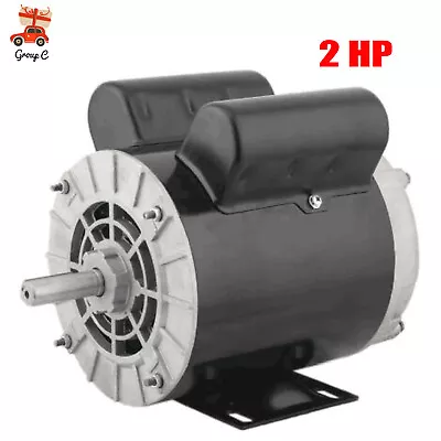 2HP SPL Air Compressor Electric Motor 56 Frame 3450 RPM 5/8  Shaft One Phase • $122.55