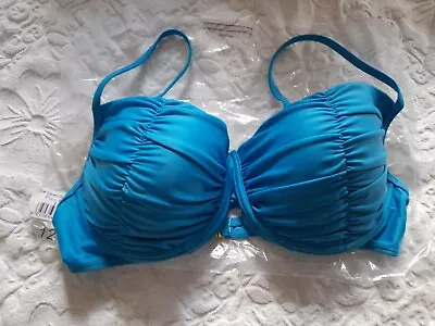 £3.99 • Buy Size 12 Blue Bikini Top Saress Swim B/C Cup #2
