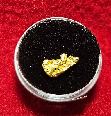 California Natural Gold Nugget 1.0 Grams Total Weight In A Gem Jar W/lid • $75