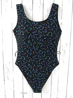 Vintage 80s 90s California Sport Cotton Spandex Leotard Dance Gym Aerobics Large • $27.20