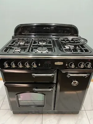 RANGEMASTER CLASSIC 90 CM RANGE COOKER IN BLACK Ref--ED98 • £1090