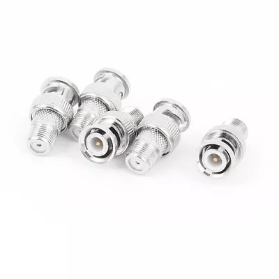 BNC Male Plug To F-Type Female Jack TV Adapter RF Coaxial Cable Connector (5/pk) • $6.95