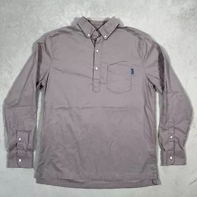 Chubbies Shirt Mens Large Gray Popover Long Sleeve Outdoor Casual Cotton Blend • $24.95