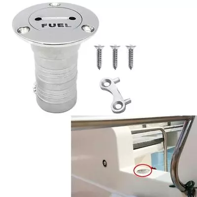 1.5  Boat Marine Deck Fill Filler Keyless Gas Fuel Tank Stainless Steel • $30.22