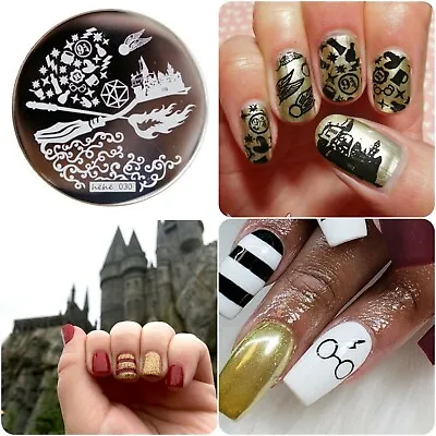 Harry Potter Nail Stamping Plate Halloween Fall Nail Art...how To Use Below • $12.50