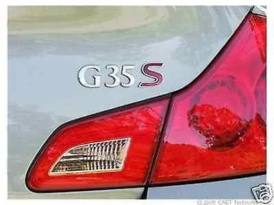 Infiniti G35S OEM Emblem Nissan Genuine Part G 35 S • $79.99