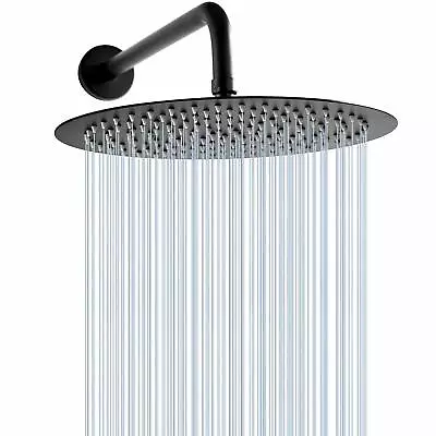 8  Stainless Steel Shower Head Rainfall Ultra Thin Shower Oil Rubbed Bronze • $24.91