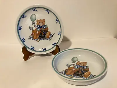 Villeroy & Boch Gallo Design Child's Set Bowl And Plate Teddy Bear Theme • $6.99