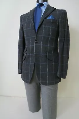 David Chu Made In Italy Model- Morgan Hacking Neck Strap Hacking Sport Coat 40 R • $299