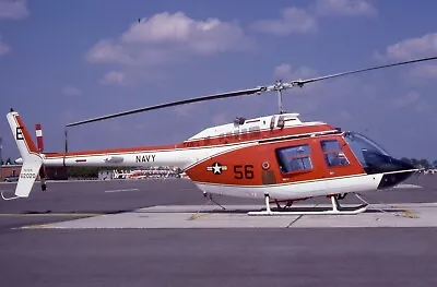Original Aircraft Slide - TH-57C Sea Ranger - USN 162020 / E-56 TAW-5 1984 • $1.24