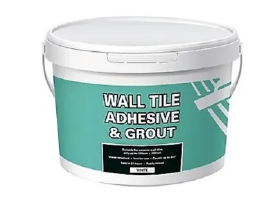 White Wall Tile Adhesive & Grout For Internal Use Showers 13.1 Kg Ready Mixed • £22