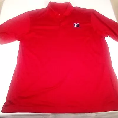 Hornady Shirt Men's XLarge/2XL Red Vented Mesh Embroidered Logo On Extreme Polo • $14.40