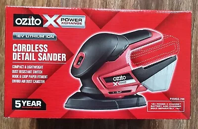 Ozito PXC 18V Detail Sander Skin Only Compact & Lightweight Dust Sealed Switch • $62