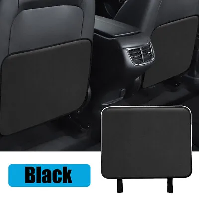 $15.11 • Buy Black Car Seat Back Anti-Kick Pad Mat PU Leather Protector Cover Car Accessories