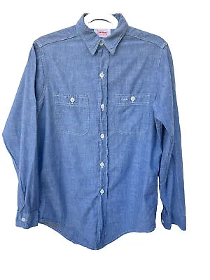 $120 • Buy Vintage  PowrHouse Sanforized Chambray Work Shirt Montgomery Ward