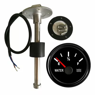 Water Level Gauge With 6.5inch 165MM Sender 240-33ohm For Car Truck Marine Black • $40.23