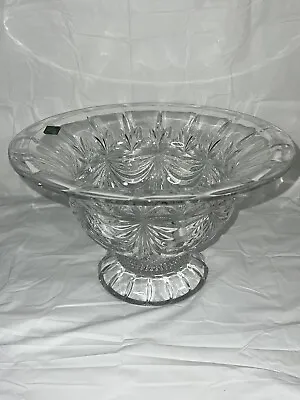 Shannon Crystal Designs Of Ireland 24% Lead Crystal Footed Bowl • $115