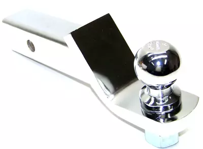  2  Drop Hitch Receiver Chrome Trailer Ball Mount 2  Receiver With 2-5/16  Ball • $34.99