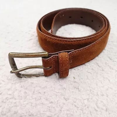 Banana Republic Brown Suede Leather Belt Mens Size 34 • $25.05