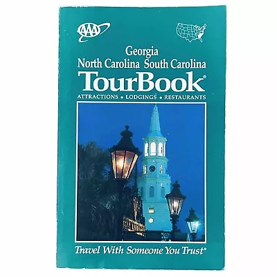 1997 Georgia North Carolina South Carolina AAA Tour Book Attractions Lodgings • $14.96