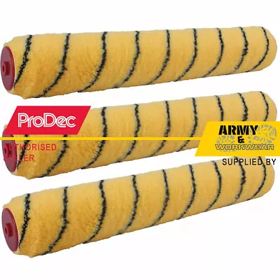 3 X ProDec 15  Medium Pile Woven Roller Paint Sleeve Emulsion Masonry Paint Kit • £19.95